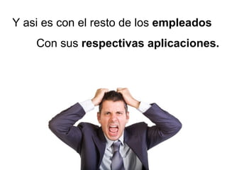 Y asi es con el resto de los  empleados Con sus  respectivas aplicaciones. 