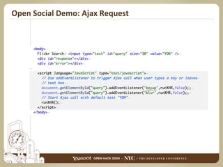 Open Social Demo: Ajax Request 