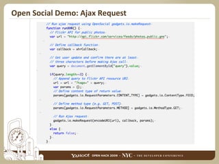 Open Social Demo: Ajax Request 