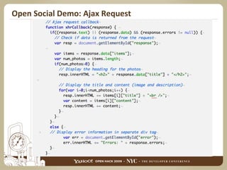 Open Social Demo: Ajax Request 
