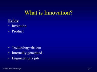 Open Innovation Seminar 2008 - Brazil - Henry Chesbrough
