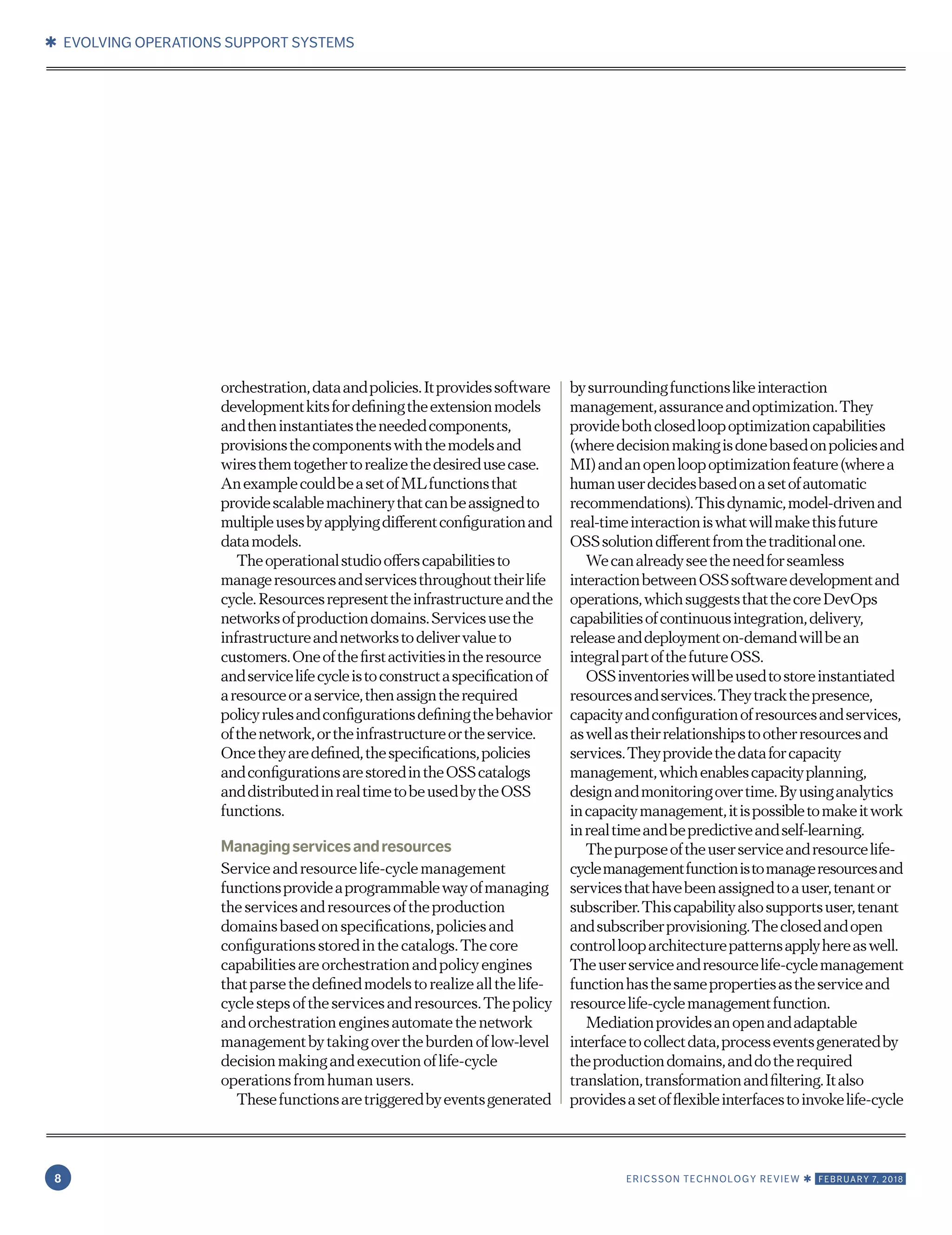 Ericsson Technology Review: Open, intelligent and model-driven ...