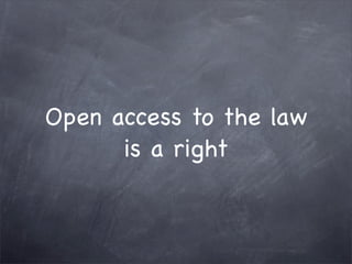 Open Law Project Presentation