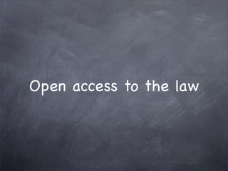 Open Law Project Presentation