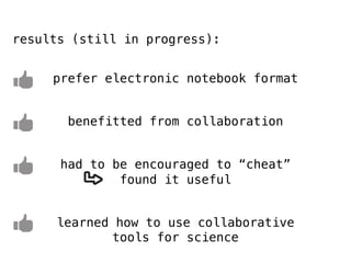Open Notebook Science: Research in Real-Time