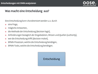 oose.Innovative Informatik
Entscheidung
 