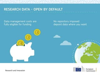 Open Research Data in Horizon 2020