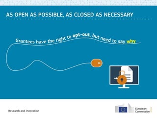 Open Research Data in Horizon 2020
