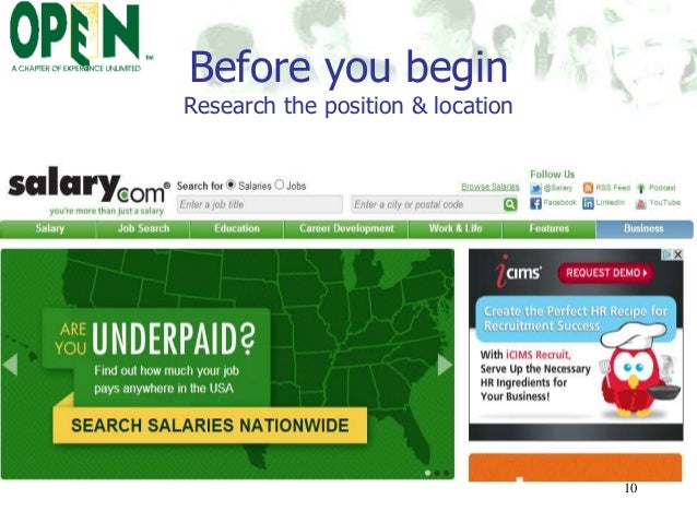 how to create a salary history