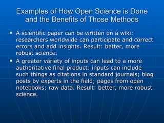 Open science-open-data-pnc-20103