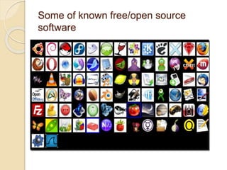 Some of known free/open source
software
 