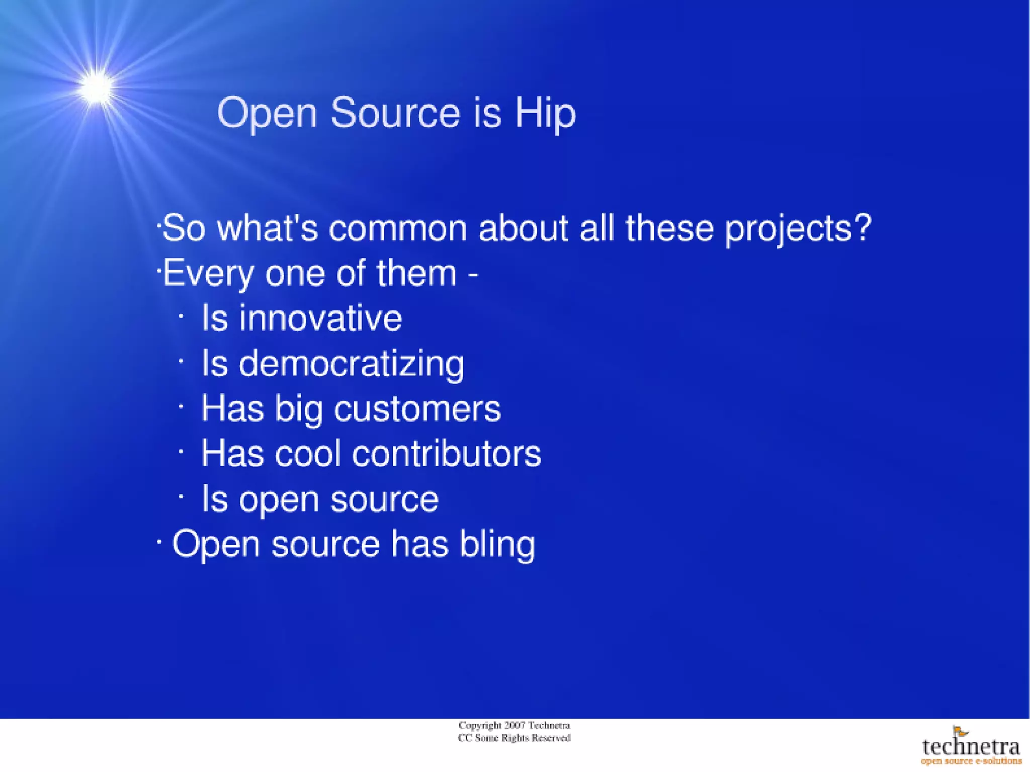 Open Source - Hip not Hype