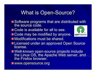 Open Source in Higher Education