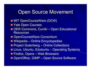 Open Source in Higher Education