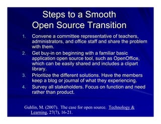 Open Source in Higher Education