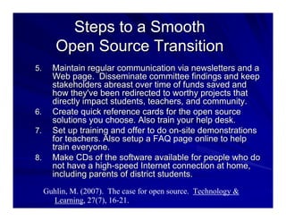 Open Source in Higher Education