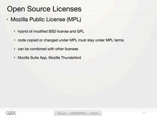 Open Source Licenses and Tools | PDF | Computer Software and ...