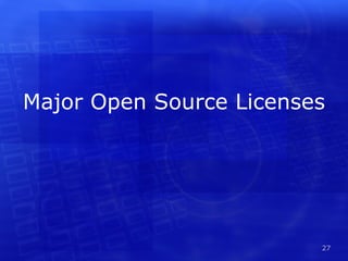 Major Open Source Licenses 