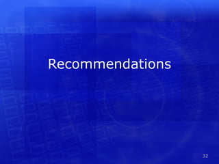 Recommendations 