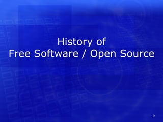 History of Free Software / Open Source 