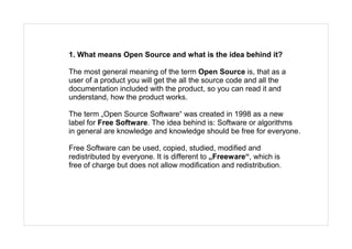 Open Source Software