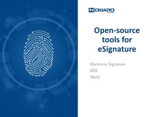 Open-source
tools for
eSignature
 