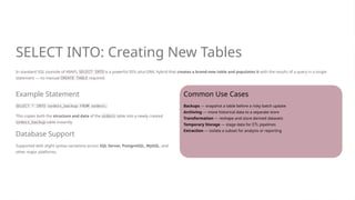 Understanding Open SQL in ABAP – SELECT, WHERE & INTO | PPTX