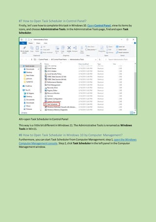Open task scheduler windows 10 11 | DOCX