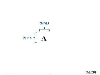 37©MapR Technologies 2013-
Ausers
things
 