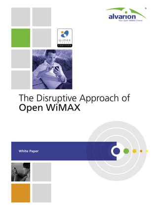 The Disruptive Approach of
Open WiMAX



White Paper
 