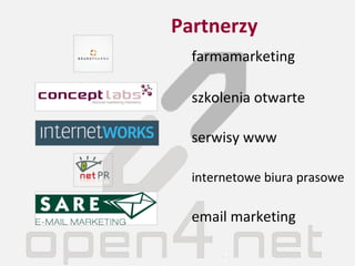 Partnerzy farmamarketing szkolenia otwarte serwisy www internetowe biura prasowe email marketing 