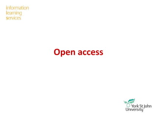 Open access
 