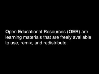 Creative Commons and OER | PDF