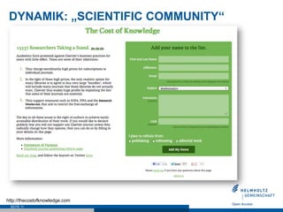 DYNAMIK: „SCIENTIFIC COMMUNITY“




http://thecostofknowledge.com
 SEITE 11
 