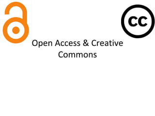 Open Access & Creative Commons 