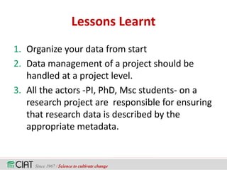 Open Access Essentials: How You Can Go Open Access with CIAT? 