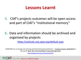 Open Access Essentials: How You Can Go Open Access with CIAT? 
