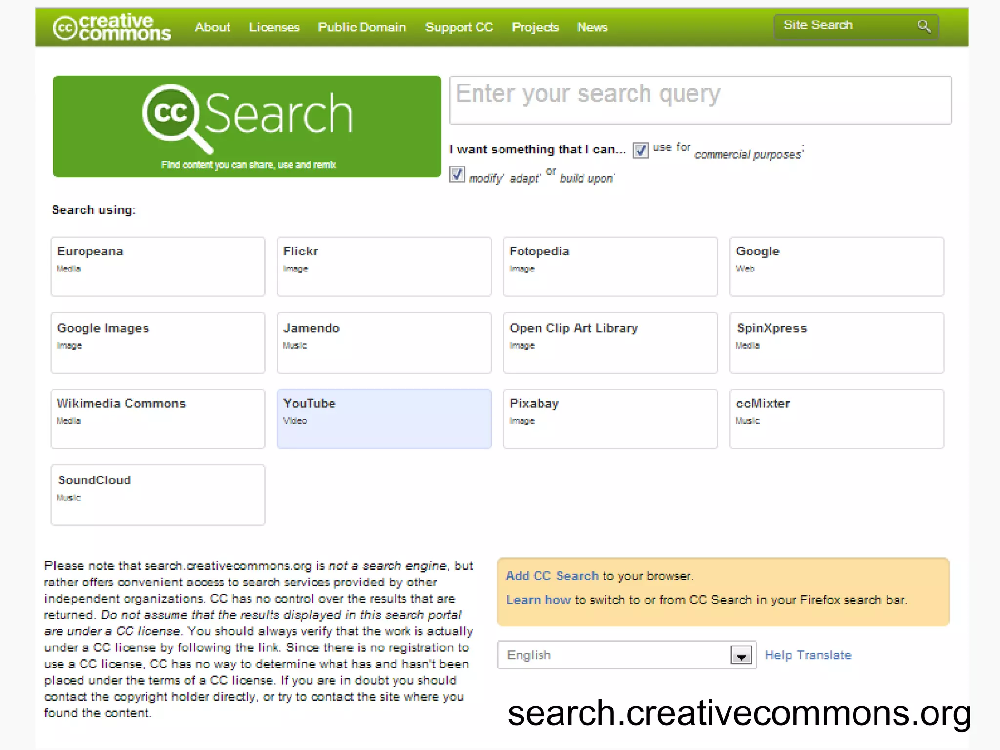 search.creativecommons.org
 
