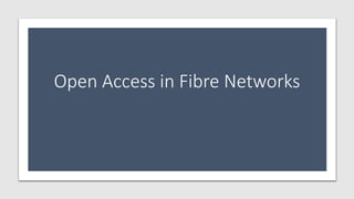 Open Access in Fibre Networks
 