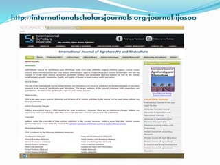 http://internationalscholarsjournals.org/journal/ijasoa 
 