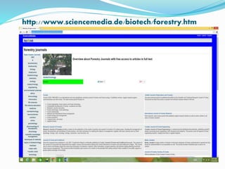 http://www.sciencemedia.de/biotech/forestry.htm 
 