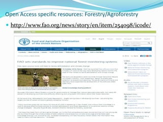 Open Access specific resources: Forestry/Agroforestry 
 http://www.fao.org/news/story/en/item/254098/icode/ 
 