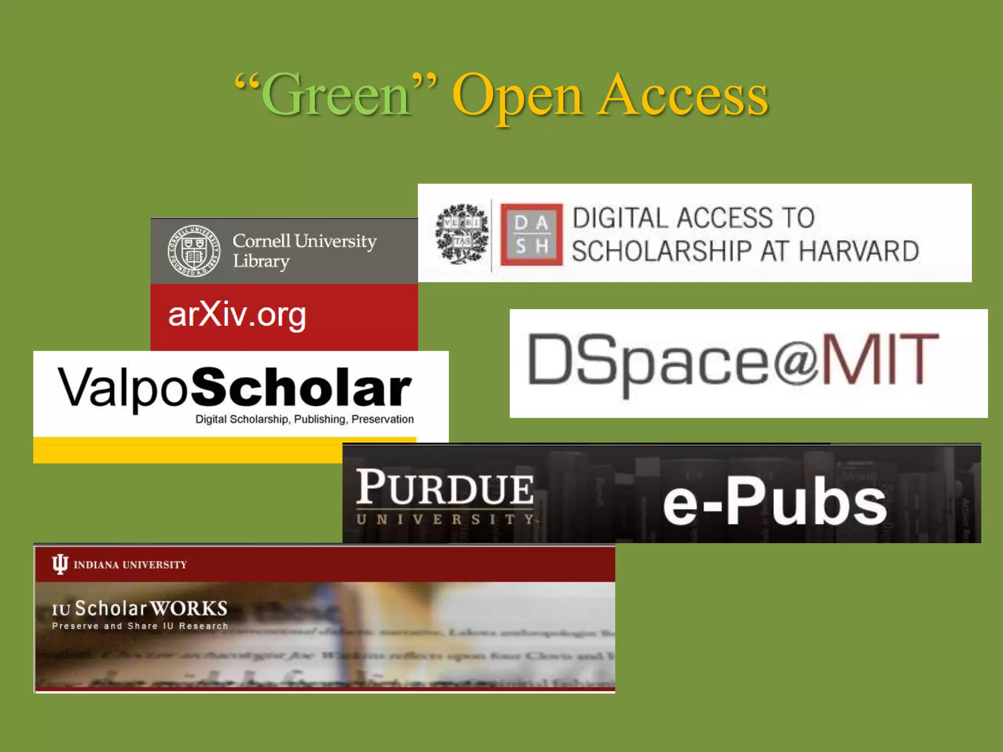 “Green” Open Access
 