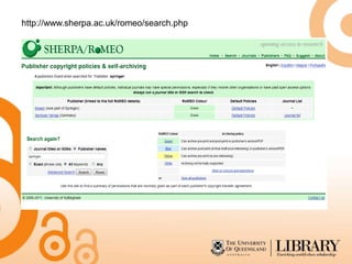 http://www.sherpa.ac.uk/romeo/search.php
 