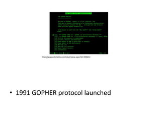 http://www.xtimeline.com/evt/view.aspx?id=394653




• 1991 GOPHER protocol launched
 