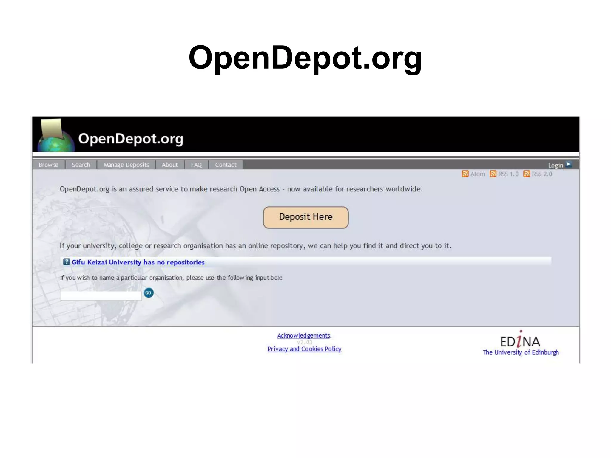 OpenDepot.org
 
