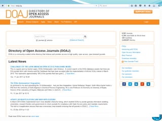 78
DOAJ 78 LIS Journals
 