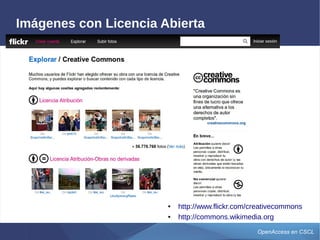 OpenAccess en CSCL
Artículos Científicos Abiertos #OpenAccess
● http://doaj.org
● http://dialnet.unirioja.es
● http://www.redalyc.org
● http://www.tdx.cat
 