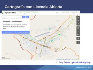 OpenAccess en CSCL
Videos con Licencia Abierta
● http://vimeo.com/creativecommons
● http://www.youtube.com/creativecommons
 
