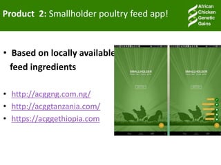 Accessible and open data on chicken performance supports investment decisions in sub-Saharan Africa